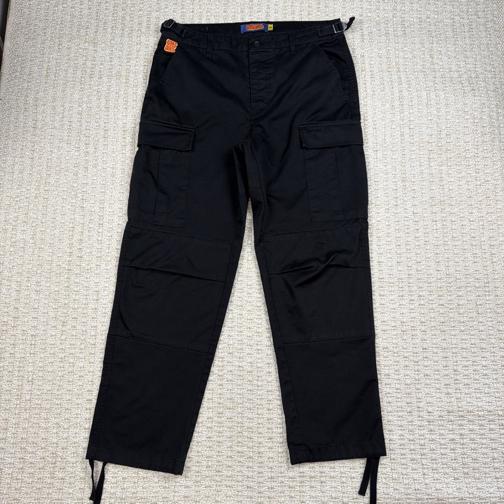 Empyre Black Cargo Pants Size 28 Y2K Skater Streetwear Grunge Utility Grunge